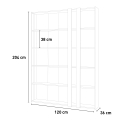Moderne graue Wand-Bibliothek für Wohnzimmer und Büro Kato B Small Concrete Sales