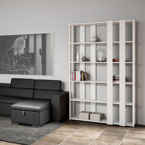 Design-Wandregal mit 5 Ablagen weiß modern für Zuhause & Büro Kato E Small Aktion