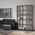 Moderne graue Wandregal mit 5 Regalböden Kato E Small Concrete Aktion