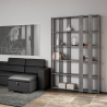 Moderne graue Wandregal mit 5 Regalböden Kato E Small Concrete Aktion