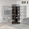 Moderne graue Eckbibliothek für Wohnzimmer Kato Angolo B Concrete Verkauf