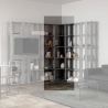 Moderne graue Eckbibliothek für Wohnzimmer Kato Angolo B Concrete Angebot