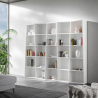Moderne weiße Wandregal Trek 5 für Wohnzimmer & Büro Aktion