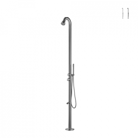 Gartendusche Innenbereich Edelstahl Design Fußbrause Bosa Aktion