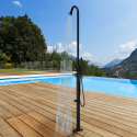 Gartendusche Außensäule mit Regenduschkopf und Fußdusche Stintino Maße