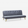 2 Sitzer clic clac Schlafsofa modernes Design Samtstoff Pulchra Verkauf