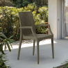 Bistrot Arm Grand Soleil Stühle mit Armlehnen Poly Rattan Bar Garten Verkauf