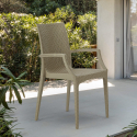 20er Bistrot Arm Grand Soleil Stühle Sessel für Bar Garten Poly Rattan  Verkauf