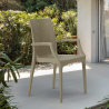 Set 20 Stühle Sessel Garten Terrasse Bistrot Arm Grand Soleil