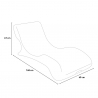 Gartenliege Sonnenliege Pool Design Weiß Andromeda Sales