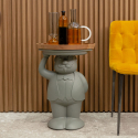 Moderner, nachhaltiger Design-Beistelltisch 60 cm für Bars und Restaurants Ambrogio Lagerbestand