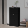 Platzsparender vertikaler Schuhschrank 63x24x115cm 3 Türen 18 Paar Schuhe Batu 