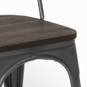 20er set Lix stühle industrieller stil aus metall- und stahl für küche und bar   20 stück steel wood

 