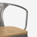 stock 20 stühle-stil industriedesign bar küche steel wood arm light Preis