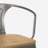 stock 20 stühle-stil industriedesign bar küche steel wood arm light Preis