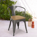 stock 20 stühle-stil industriedesign bar küche steel wood arm light Modell