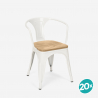 stock 20 stühle-stil industriedesign bar küche steel wood arm light Verkauf