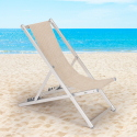 2er Set Strandliegen Liegestühle Sonnenliegen aus Aluminum Riccione Gold Verkauf