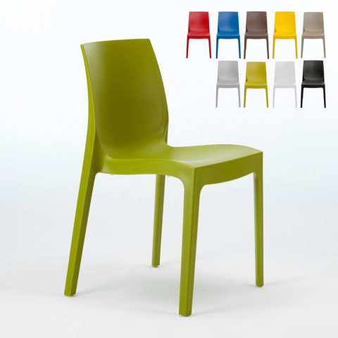 22 Stück Stühle Polypropylen Küche Esszimmer Grand Soleil Rome