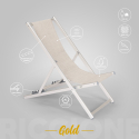 Strandliege Liegestuhl Sonnenliege aus Aluminum Riccione Gold Sales