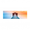 Bild drucken Meer Natur helle Farben kunststoffbeschichtete Leinwand 120x40cm Pier Verkauf