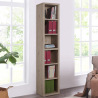 Vertikales Bücherregal aus Holz 6 Zimmer Modernes Design Ely Aktion