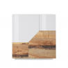Küchenbuffet 100x43cm Wohnzimmerschrank 2 Türen weiß Holz Klain Wood Angebot
