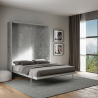 Schrankbett 160x190cm Klappbett Doppelbett Wandbett Grau Kentaro Concrete Aktion
