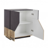 Moderne Anrichte 80x43cm Wohnzimmer Küche 2 Fächer Adara Report Rabatte