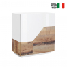 Sideboard Adara Wood 80x43 cm, 2 Fächer, modern für Wohnzimmer, Küche, Schlafzimmer Verkauf