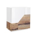 Sideboard Anrichte 80x43cm 2 Fächer Wohnzimmer Küche modernes Zimmer Adara Holz Angebot