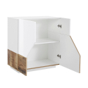 Sideboard Adara Wood 80x43 cm, 2 Fächer, modern für Wohnzimmer, Küche, Schlafzimmer Rabatte