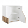 Sideboard Adara Wood 80x43 cm, 2 Fächer, modern für Wohnzimmer, Küche, Schlafzimmer Rabatte