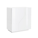 Sideboard Adara 80x43cm Weiß mit 2 Fächern für Wohnzimmer, Schlafzimmer, Küche Angebot