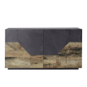 Sideboard Wohnzimmer Küche 160x43 cm 4 Fächer Design His Report Sales