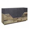 Sideboard Wohnzimmer Küche 160x43 cm 4 Fächer Design His Report Angebot
