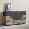 Sideboard Wohnzimmer Küche 160x43 cm 4 Fächer Design His Report Katalog