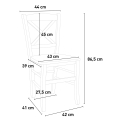 Klassischer Stuhl mit geflochtenem Sitz Esszimmer Trattoria Venezia Croce Paglia Katalog