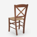 Klassischer Stuhl mit geflochtenem Sitz Esszimmer Trattoria Venezia Croce Paglia Sales