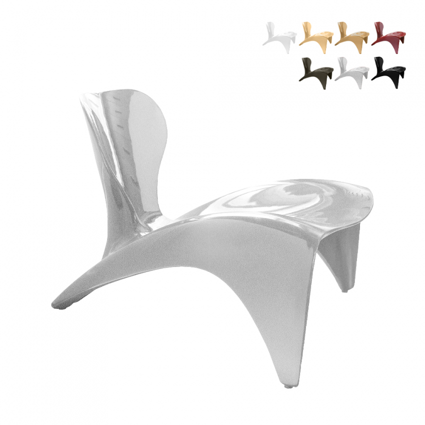 Niedriger Design-Sessel für Innen- und Außenbereich Isetta Slide Sales Niedriger Design-Sessel für Innen- und Außenbereich Isetta Slide Sales