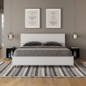 Doppelbett mit Bettkasten 160x190cm, Design Kopfteil, weiß Demas Sales