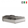 Doppelbett mit Bettkasten Sommier 160x190cm Weißes Design Nuamo Verkauf