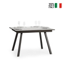 Ausziehbare Küche Esstisch 90x120-180cm Design weiß Mirhi Verkauf