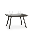 Ausziehbarer Esstisch grau 90x120-180cm Mirhi Concrete Küche Angebot