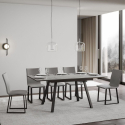 Ausziehbarer Esstisch grau 90x120-180cm Mirhi Concrete Küche Sales