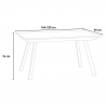 Ausziehbarer Küchentisch 90x160-220cm weiß Design Mirhi Long Rabatte