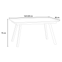 Ausziehbarer Esstisch 90x160-220cm, modernes Design, Mirhi Long Marble Rabatte