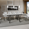 Ausziehbarer Esstisch 90x160-220cm, modernes Design, Mirhi Long Marble Sales