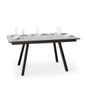 Ausziehbarer Esstisch 90x160-220cm, modernes Design, Mirhi Long Marble Angebot