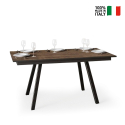 Ausziehbarer Esstisch aus Holz Küche 90x160-220cm Mirhi Long Noix Verkauf